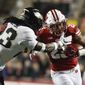 Wisconsin&#x27;s Jonathan Taylor runs during the second half of an NCAA college football game against Purdue Saturday, Nov. 23, 2019, in Madison, Wis. (AP Photo/Morry Gash)