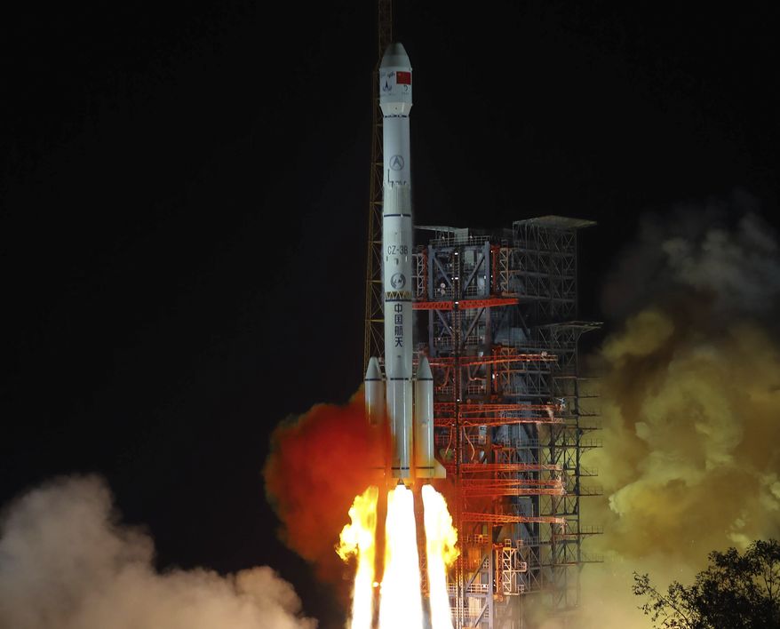China launched a groundbreaking mission last year to soft-land a spacecraft on the largely unexplored far side of the moon, demonstrating its growing ambitions as a space power to rival Russia, the European Union and the U.S. (Associated Press/File)
