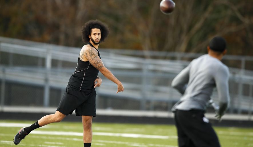 Image result for colin kaepernick receivers at workout"