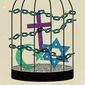 Illustration on religious freedom by Linas Garsys/The Washington Times