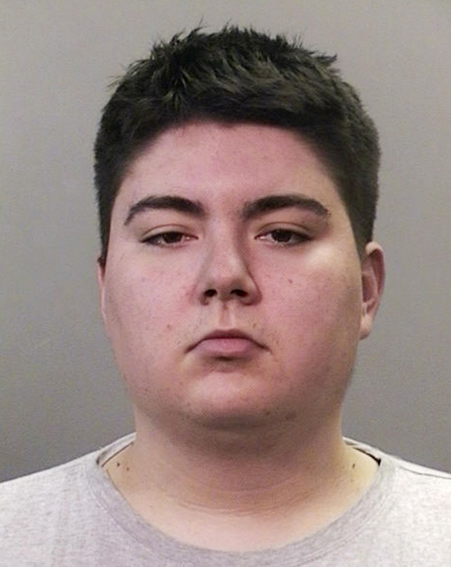 This photo released by the Nassau County Police Department on Wednesday, Nov. 27, 2019 shows Justin Visconti. Police say the Long Island man has been charged with aggravated animal cruelty after he allegedly beat several cats, bound them with duct tape and threw them down his apartment building's garbage chute. (Nassau County Police Department via AP)