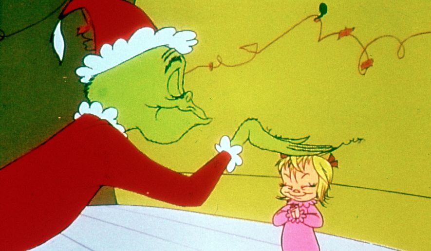 This image released by NBC shows a scene from the 1966 holiday classic "How the Grinch Stole Christmas," airing Dec. 3 and Dec. 25 on NBC. (NBC via AP) ** FILE **
