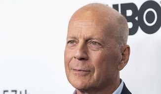 Bruce Willis attends the &quot;Motherless Brooklyn&quot; premiere during the 57th New York Film Festival at Alice Tully Hall on Friday, Oct. 11, 2019, in New York. (Photo by Charles Sykes/Invision/AP)