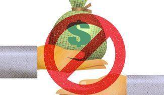Ban on Lending Money Illustration by Greg Groesch/The Washington Times