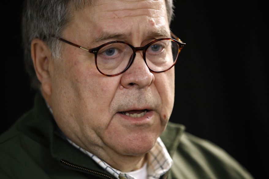 Attorney General William Barr ordered the Bureau of Prisons to schedule executions of five death row inmates who have been convicted of murdering children and the elderly, picking cases that involved heinous crimes and where the criminals have exhausted their appeals. (AP Photo/Patrick Semansky, File)
