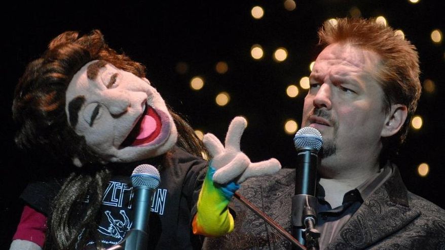 Ventriloquist Terry Fator, former winner of “America’s Got Talent," in 2008. (The Associated Press/Anthony Weber) ** FILE **