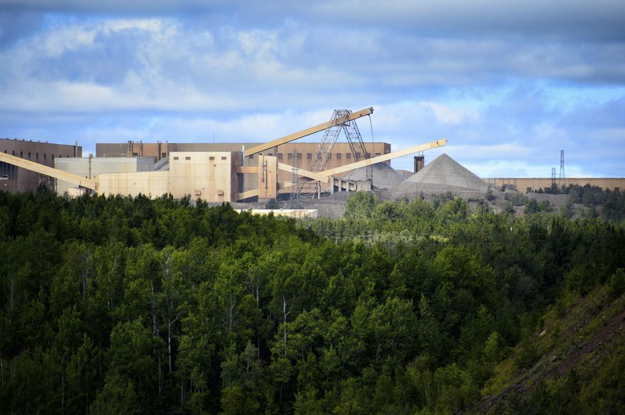 FILE - In this Aug. 26, 2014 file photo, the Minntac taconite mine plant in Mountain Iron, Minn. is pictured. The Minnesota Court of Appeals on Monday, Dec. 9, 2019 reversed a decision by state regulators to renew a wastewater permit for U.S. Steel&#x27;s Minntac iron mine in northeastern Minnesota. The court sent the dispute back to the Minnesota Pollution Control Agency for further proceedings. (Glen Stubbe/Star Tribune via AP, File)