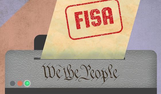 Unconstitutional FISA Illustration by Greg Groesch/The Washington Times