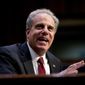 Department of Justice Inspector General Michael Horowitz testifies at a Senate Judiciary Committee hearing on the Inspector General&#39;s report on alleged abuses of the Foreign Intelligence Surveillance Act, Wednesday, Dec. 11, 2019, on Capitol Hill in Washington. (AP Photo/Andrew Harnik) ** FILE **