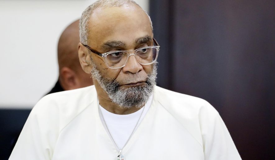FILE - In this Aug. 28, 2019, file photo, Abu-Ali Abdur'Rahman attends a hearing in Nashville, Tenn. Tennessee's highest court has put a hold on the pending execution of a black inmate after he raised claims that racism tainted the jury selection at his trial. A Nashville judge earlier this year approved an agreement with local prosecutors to resentence Abu-Ali Abdur'Rahman to life in prison. The agreement came after Abdur'Rahman presented evidence that prosecutors at his trial showed a preference for white jurors. Tennessee' attorney general has appealed the agreement.. The state Supreme Court on Wednesday ordered that Abdur'Rahman's April execution date be put on hold until the appeal can be heard. (AP Photo/Mark Humphrey, File)