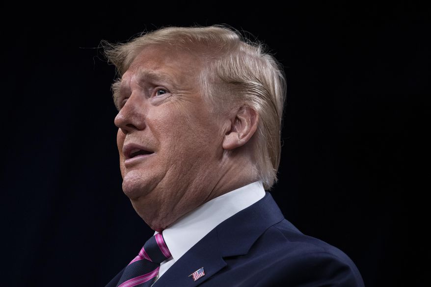 President Donald Trump speaks during the White House Summit on Child Care and Paid Leave in the South Court Auditorium on the White House complex, Thursday, Dec. 12, 2019, in Washington. (AP Photo/ Evan Vucci)