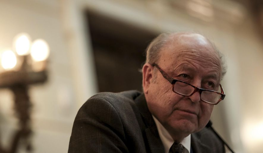Sen. Lyle Hillyard, R-Logan, presents his tax reform bill during a special legislative session at the Capitol in Salt Lake City on Thursday, Dec. 12, 2019. (Spenser Heaps/The Deseret News via AP)