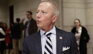 In this file photo from Jan. 3, 2019, Rep. Jeff Van Drew, D-N.J., arrives for a classified briefing on Capitol Hill in Washington. Van Drew, a Democrat who plans to switch and become a Republican, has said he plans to vote this week against impeaching President Donald Trump.The freshman represents a southern New Jersey district that Trump carried in 2016 and was expected to face a difficult reelection next year. (AP Photo/J. Scott Applewhite, file)