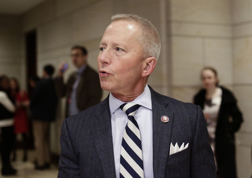 In this file photo from Jan. 3, 2019, Rep. Jeff Van Drew, D-N.J., arrives for a classified briefing on Capitol Hill in Washington. Van Drew, a Democrat who plans to switch and become a Republican, has said he plans to vote this week against impeaching President Donald Trump.The freshman represents a southern New Jersey district that Trump carried in 2016 and was expected to face a difficult reelection next year. (AP Photo/J. Scott Applewhite, file)