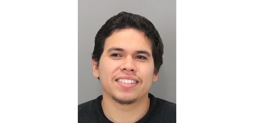 This undated photo provided by the San Jose Police Department shows Victor Magana who was arrested. The San Jose Police Department said Monday, Dec. 16, officers responding to reports of a woman screaming found the woman with at least one stab wound and determine her boyfriend, Magana, attacked her before fleeing with their child. They asked the public to report any sightings of the girl and her father to police. They said Magana is driving a 2007 light green Hyundai Santa Fe and is considered “armed and dangerous.” (San Jose Police Department via AP)