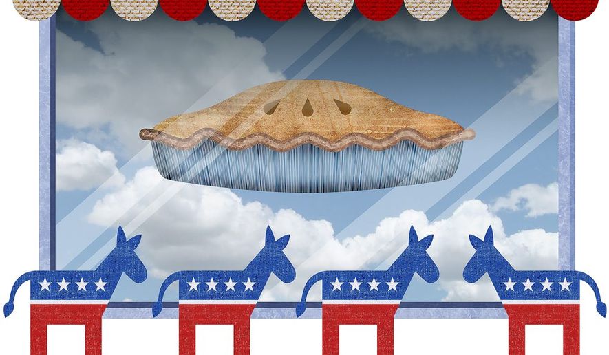 Democrats Going for Pie in the Sky Illustration by Greg Groesch/The Washington Times