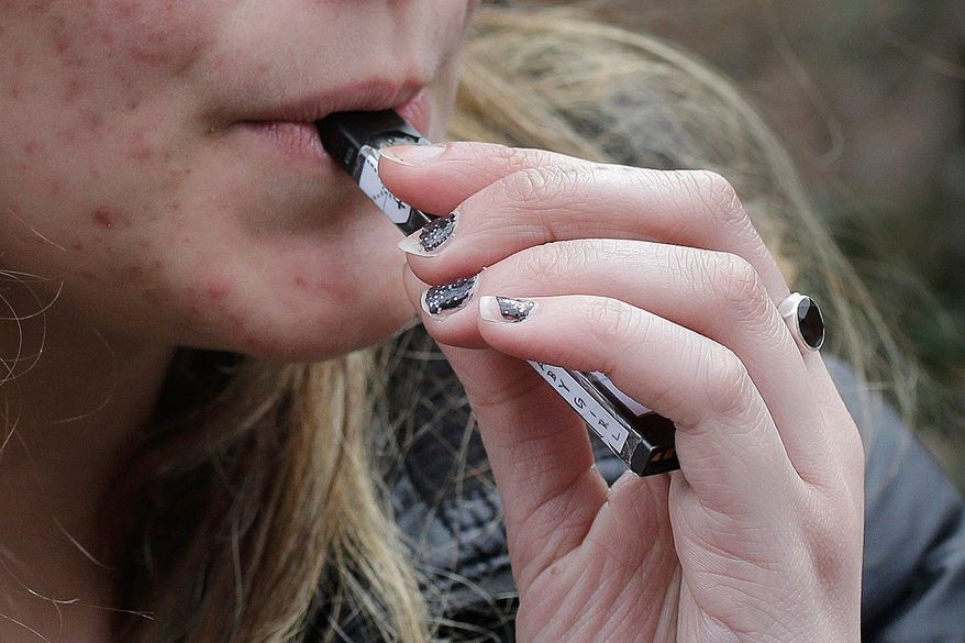 Marijuana ranks as the most-used illicit drug by young people. A National Institute on Drug Abuse survey says that more than 20% of high schoolers reported vaping marijuana in the past year, which is nearly double from 2018. (ASSOCIATED PRESS PHOTOGRAPHS)