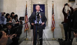 Sen. Lindsey Graham, R-S.C., speaks to reporters on Wednesday, Dec. 18, 2019, on Capitol Hill in Washington. (AP Photo/Jacquelyn Martin)