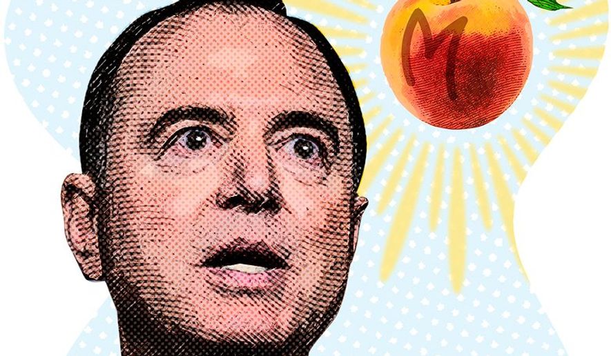 The All-Consuming Quest of Adam Schiff  Illustration by Greg Groesch/The Washington Times