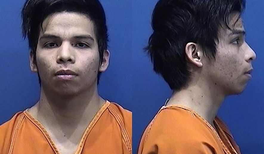 This undated photo provided by The Colony Police Department in The Colony, Texas shows Eduardo Arevalo. Arevalo has been charged with capital murder for strangling his pregnant sister and then leaving her body in an alley, authorities said Monday, Dec. 23, 2019. Officers found the lifeless body of 23-year-old Viridiana Arevalo in the Dallas suburb of The Colony, Sunday, five days after she had been reported missing, according to a statement from the city's police department. (The Colony Police Department via AP)