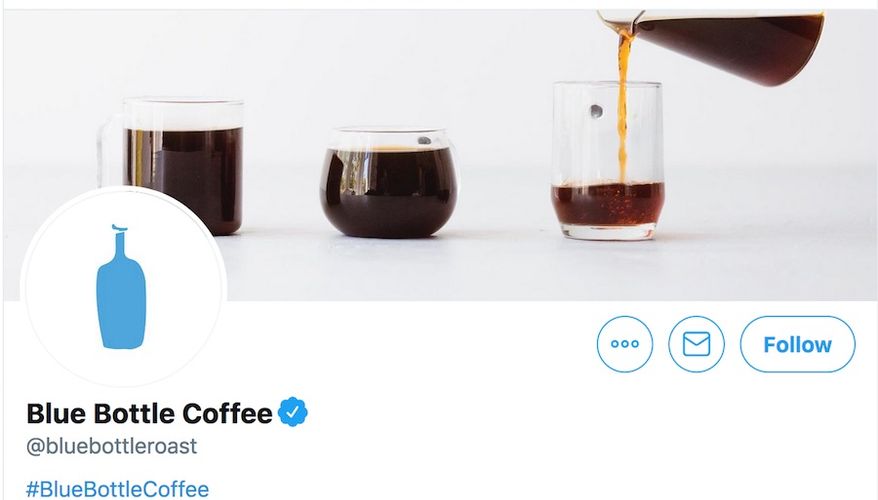 San Francisco companies are banding together in 2020 to encourage customers to abandon disposable coffee cups. (Image: Twitter, Blue Bottle, promotional header)