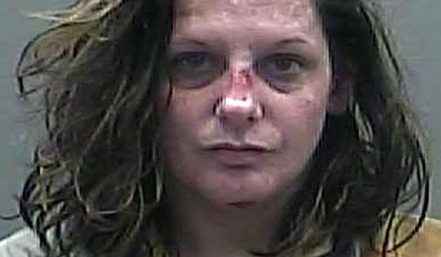 This undated photo released by the Limestone County Sheriff's Office in Athens, Ala., shows Elizabeth Anne Case of Toney, Ala. Case was indicted on a capital murder charge in the death of her 13-month-old son, who authorities say was left in a car for seven hours in October and died. (Limestone County Sheriff's Office via AP)