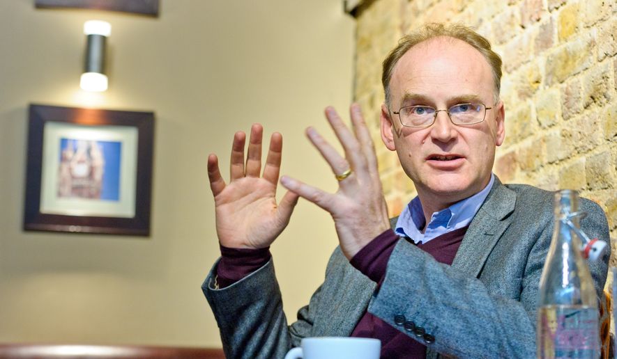 Scientist and author Matt Ridley is photographed during an interview on Friday, April 13, 2012, at St Pancreas Station in London. (Fiona Hanson/AP Images) **FILE**

