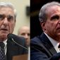 Former special counsel Robert Mueller testifies before the House Intelligence Committee and Department of Justice Inspector General Michael Horowitz testifies at a Senate Judiciary Committee. (AP Photo/Andrew Harnik) ** FILE **