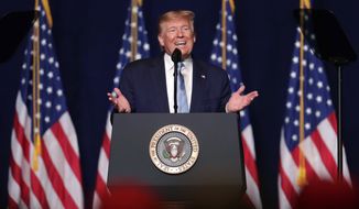 President Donald Trump speaks during a rally for evangelical supporters at the King Jesus International Ministry, Friday, Jan. 3, 2020, in Miami. (AP Photo/Lynne Sladky)