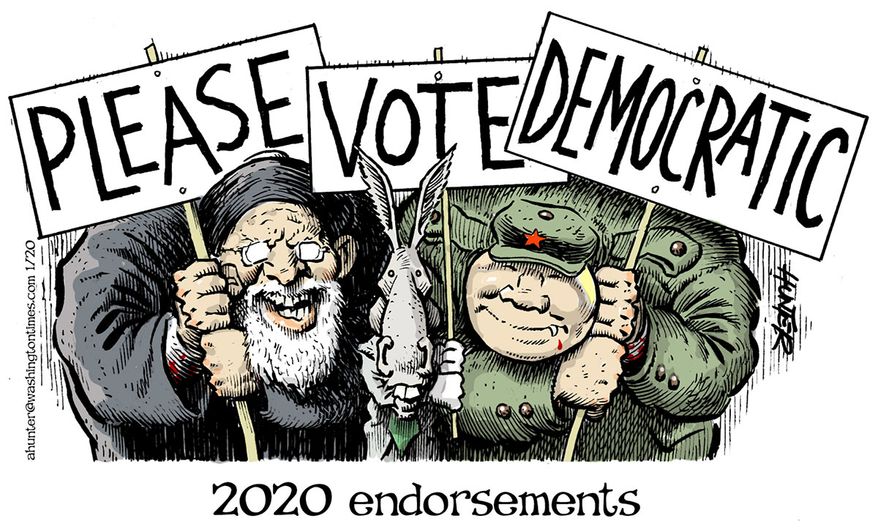 Illustration by Alexander Hunter for The Washington Times (published January 9, 2020)

