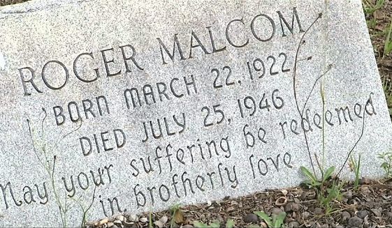 This July 26, 2014, photo shows the grave site of Roger Malcom in Rutledge, Georgia. The brazen lynching in 1946 of two black couples riding along a rural road in Georgia by a white mob horrified the United States, but a federal grand jury indicted no one in the Moores Ford lynching and investigators over the decades since also failed to crack the case. In January 2018, Georgias top law enforcement agency closed its latest investigation, just months after the FBI concluded its latest review, saying all the likely killers were dead. (AP Photo/Alex Sanz)