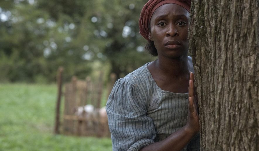 This image released by Focus Features shows Cynthia Erivo as Harriet Tubman in a scene from "Harriet." On Monday, Jan. 13, Erivo was nominated for an Oscar for best actress for her role in the film. (Glen Wilson/Focus Features via AP)