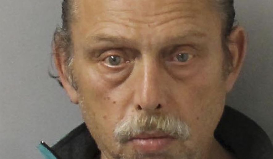 This Jan. 14, 2020, photo provided by the Metro Nashville Police Department shows David Hartgrove. Hartgrove was arrested Tuesday, Jan. 14, 2020, following an incident that prompted a bomb squad response and briefly shut down a parking garage outside the Monroe Carell Jr. Children's Hospital at Vanderbilt in Nashville. (Metro Nashville Police Department via AP)