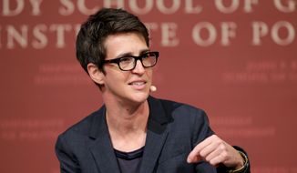 Rachel Maddow of MSNBC is just one of the news wags who keep shouting &quot;bombshell!&quot; regarding supposedly nefarious behavior in Ukraine. (Associated Press)