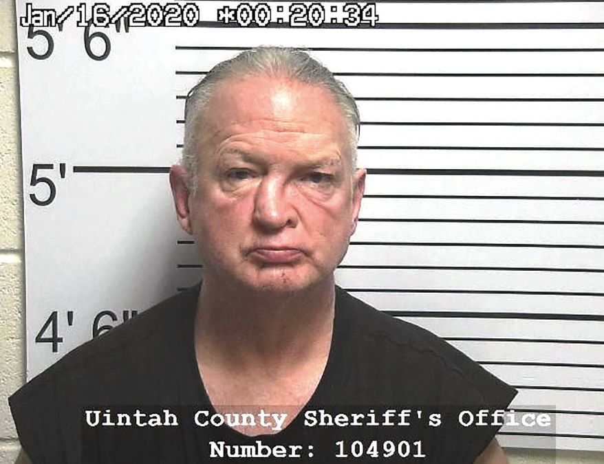 This Thursday, Jan. 16, 2020 booking photo provided by the Uintah County, Utah, Sheriff's Office shows Gregory Kehl. Utah authorities say Kehl, 64, a sex offender recently released from an Iowa prison, sexually assaulted a female passenger on a Greyhound bus. Kehl was arrested Wednesday night, Jan. 15, 2020 in the small northeastern Utah city of Vernal, after the bus driver stopped the bus at a restaurant and reported the alleged assault to a restaurant manager. The alleged victim told police she moved away from the man during the trip but he followed her inside the bus, exposed himself and sexually assaulted her. (Uintah County Sheriff's Office via AP)