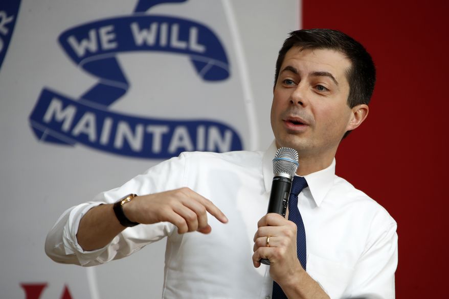Democratic presidential candidate former South Bend, Ind., Mayor Pete Buttigieg, speaks during a town hall meeting at the University of Dubuque in Dubuque, Iowa, Wednesday, Jan. 22, 2020. (AP Photo/Gene J. Puskar)