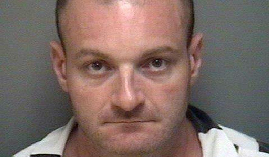 This undated booking file photo provided by the Albemarle-Charlottesville Regional Jail shows Christopher Cantwell, of New Hampshire. Cantewell was to be arraigned Thursday, Jan. 23, 2020, in Concord, N.H., on federal charges of threatening to harm the wife of a person with whom he was having a dispute in June 2019. (Albemarle-Charlottesville Regional Jail via AP, File) **FILE**