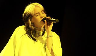 Billie Eilish performs live on stage at the 2020 Spotify Best New Artist Party at The Lot Studios on Thursday, Jan. 23, 2020, in West Hollywood, Calif. (Photo by Willy Sanjuan/Invision/AP)