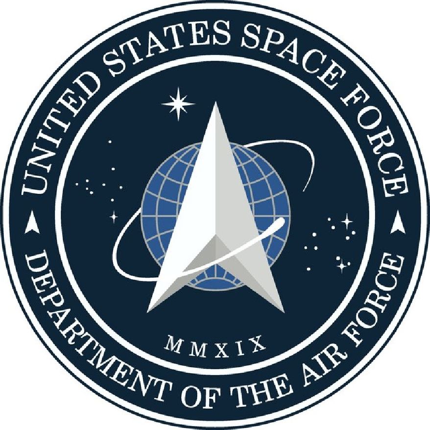 The logo for the new U.S. Space Force, as tweeted by President Trump on Friday, January 24, 2020. (Twitter)