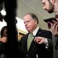 Sen. Doug Jones is considered the most vulnerable senator since he won the 2017 Alabama special election against Republican Roy Moore. (Associated Press Photographs)