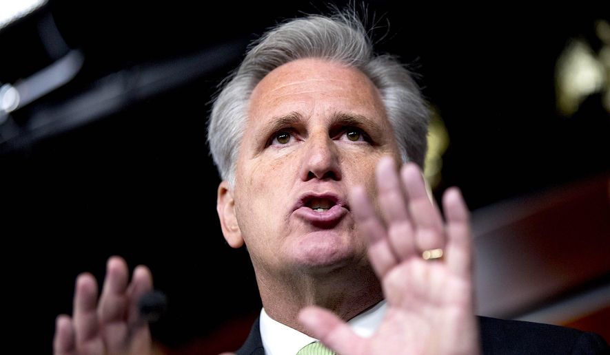 House Minority Leader Kevin McCarthy has set a fundraising record for any Republican. He raised $52.35 million in 2019. (Associated Press)