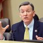 In this December 2013, file photo, U.S. Rep. Paul Gosar, R-Ariz., speaks during a congressional field hearing on the Affordable Care Act in Apache Junction, Ariz. (AP Photo/Matt York, File)