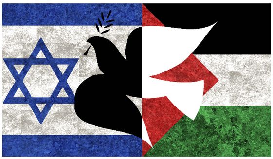 Illustration on Israeli/Palestinian peace by Alexander Hunter/The Washington Times