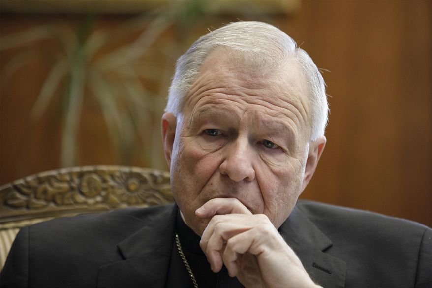 In this March 27, 2019, photo, New Orleans Archbishop Gregory Aymond talks with NOLA.com. On Friday, May 1, 2020, the Archdiocese confirmed earlier reporting by a New Orleans newspaper that it was filing for federal bankruptcy protection. (David Grunfeld/NOLA.com/The Advocate via AP)