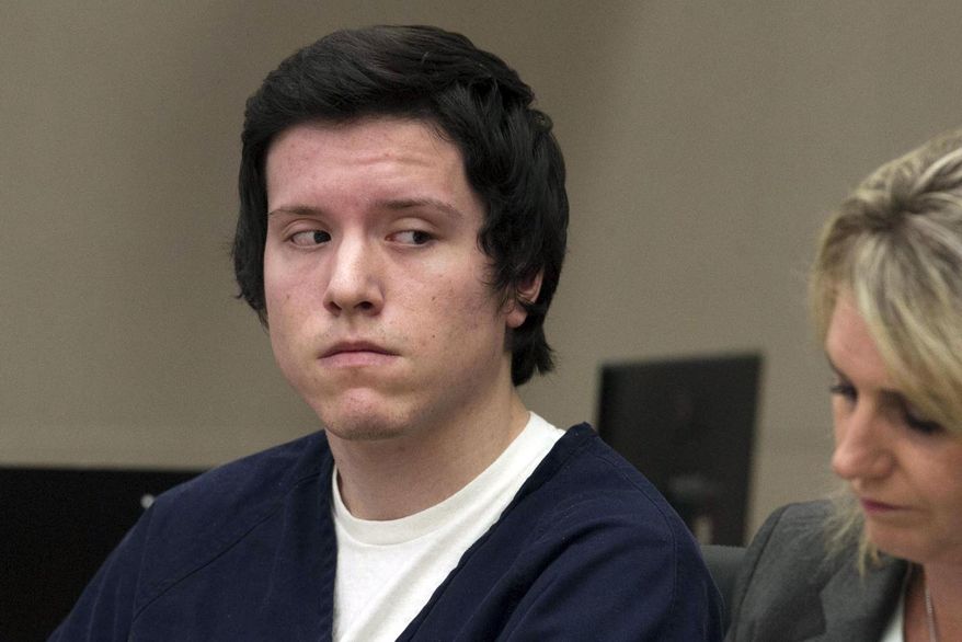 In this Sept. 19, 2019 file photo defendant John Earnest listens during testimony during his preliminary hearing in Superior Court in San Diego. On March 5, 2020, prosecutors announced they would pursue the death penalty against Earnest. (John Gibbins/The San Diego Union-Tribune via AP, Pool,File) **FILE**