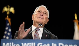 Democratic presidential candidate Michael R. Bloomberg proposed a series of tax increases for those making over $5 million per year. (Associated Press)