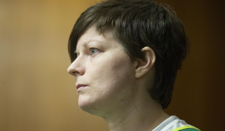 FILE - This undated file photo shows Rachael Hilyard of Wichita, Kansas. Hilyard is charged with first-degree murder in the April 2017 killing of 63-year-old Micki Davis. Prosecutors say Hilyard demanded that Davis collect her son's belongings from her home. Davis and her 9-year-old grandson went to Hilyard's home, and that's when Hilyard attacked. (Travis Heying/The Wichita Eagle via AP, File)