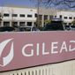 This Thursday, March 12, 2009, file photo shows Gilead Sciences Inc. headquarters in Foster City, Calif. Scientists in the city at the center of China’s virus outbreak have applied to patent a drug made by U.S. company Gilead Science Inc. to treat the disease, possibly fueling more of the conflict over technology policy that helped trigger Washington’s tariff war with Beijing. (AP Photo/Paul Sakuma, File)