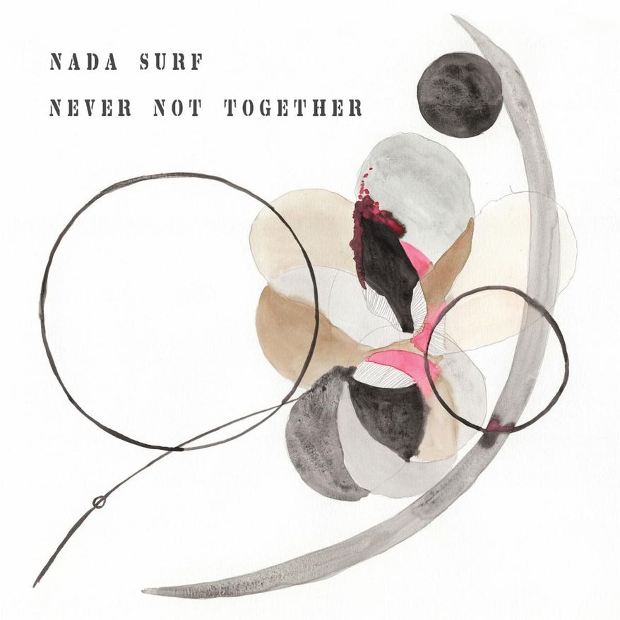 This cover image released by TK DATE shows “Never Not Together” by Nada Surf. (TK DATE via AP)