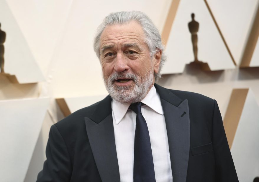 Robert De Niro arrives at the Oscars on Sunday, Feb. 9, 2020, at the Dolby Theatre in Los Angeles. (Photo by Richard Shotwell/Invision/AP)